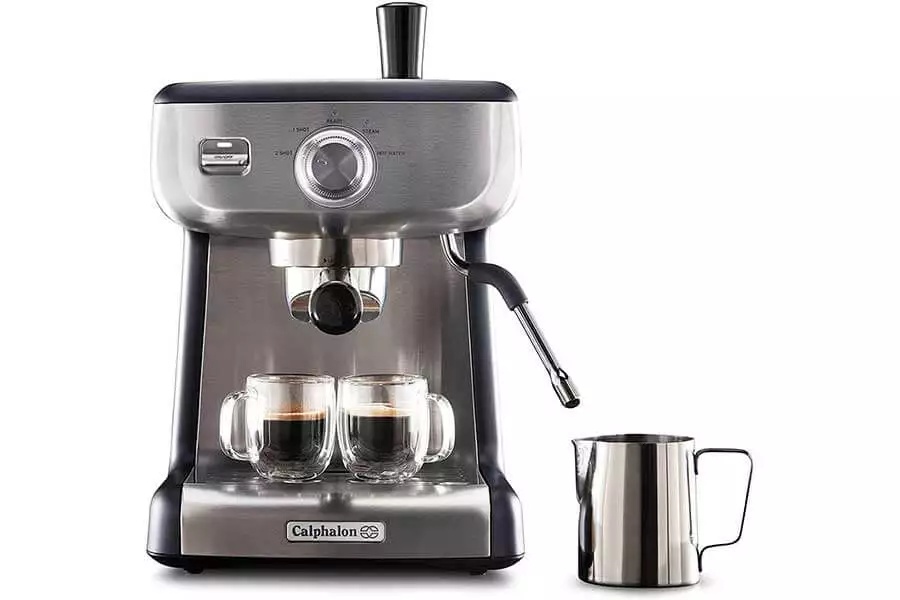 Calphalon-BVCLECMP1-Temp-iQ-Espresso-Machine-with-Steam-Wand-Stainless